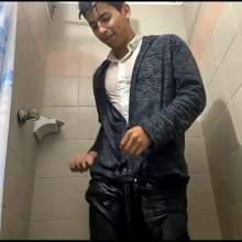 WETColours: Mike Fully-dressed in Shower