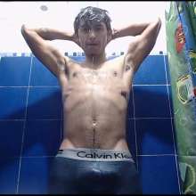 WETColours: Mike Gets Wet in the Shower with Final Striptease