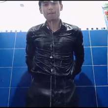 WETColours: Mike with Black Shirt in the Shower