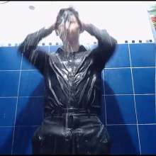 WETColours: Mike with Black Shirt in the Shower