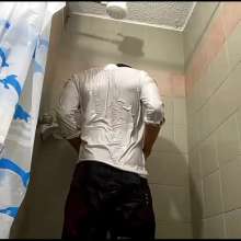 WETColours: Mike Showers in White Shirt