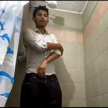 WETColours: Mike Showers in White Shirt