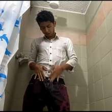 WETColours: Mike Showers in White Shirt