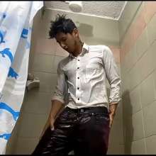 WETColours: Mike Showers in White Shirt