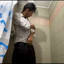 WETColours: Mike Showers in White Shirt