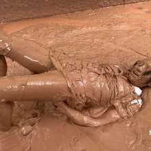 Messygirl: Muddy Schoolgirl Celeste