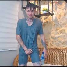 WETColours: Nico Gets Wet with Grey T-shirt