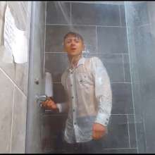 WETColours: Nico Super Wet in White Shirt and Jeans