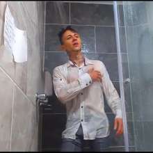 WETColours: Nico Super Wet in White Shirt and Jeans