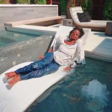WetlookFashion: Portia Is Getting Wet in Jeans and a White Top