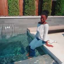 WetlookFashion: Portia Is Getting Wet in Jeans and a White Top