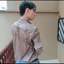 WETColours: Ryan Gets Wet in His Shirt and Jeans
