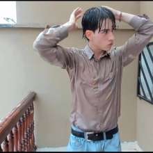 WETColours: Ryan Gets Wet in His Shirt and Jeans