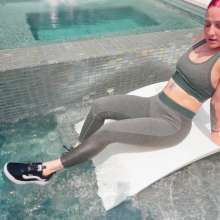 WetlookFashion: Scarlett-Wet Running and Swimming Workout