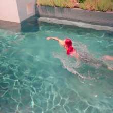 WetlookFashion: Scarlett-Wet Running and Swimming Workout