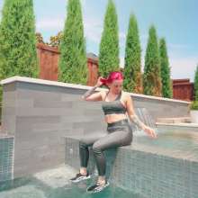 WetlookFashion: Scarlett-Wet Running and Swimming Workout