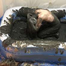 VioletVixen: Self-Inflicted Cummishment 2: Gagged in Black Mud