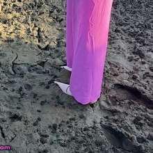 Messy Temptress: Snobby Realtor's Muddy Mishap--Ruined Heels and Outfit