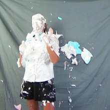 SlapstickBabes: Stacey's First Pie Shoot