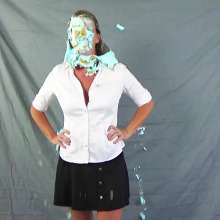 SlapstickBabes: Stacey's First Pie Shoot