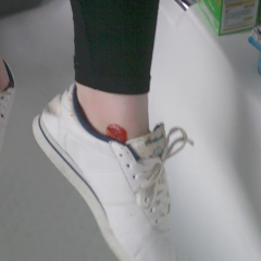 CandyCustard: Candy's messy trainers and leggings in the tub