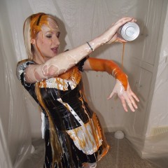 tonyhill: Messy Jessie - Messy French Maid!!