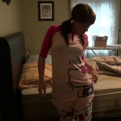 Jayce: Jayce Gets Muddy Nude then in her new Pajamas!