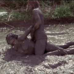 stewy18: Pam Grier Mud Wrestling Gifs
