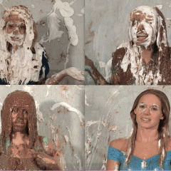 Mr_Pies: 4 messy faces in one Gif!