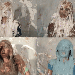 Mr_Pies: 4 messy faces in one Gif!