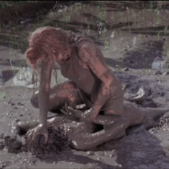 stewy18: Pam Grier Mud Wrestling Gifs