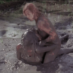 stewy18: Pam Grier Mud Wrestling Gifs