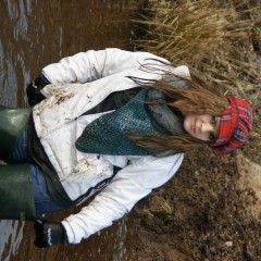 Adventureinwellies: On a deserted sandpit (wet evening in waders)