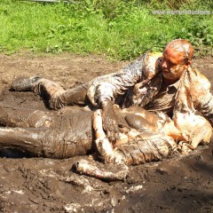 WSMProductions: Custard Couple in outdoor slapstick and mud play - WSM Update