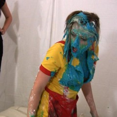 Messygirl: Full body face plant fall