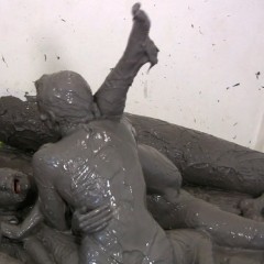Messygirl: No Holds Barred Messygirl Mud Wrestling!