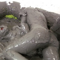 Messygirl: No Holds Barred Messygirl Mud Wrestling!