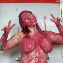 bosunbob: Photoset of busty Harmony gunged for the first time