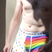 hach165: New shiny underwear to get messy.