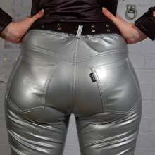 DungeonMasterOne: Chastity and Lady-A have at each other in PVC and shiny clothes!