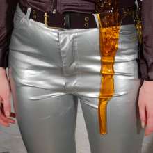 DungeonMasterOne: Chastity and Lady-A have at each other in PVC and shiny clothes!
