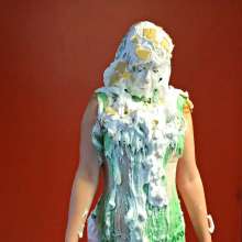 mrsbee: Mrs. Bee Slimed and Pied in Corset--Free Pics!