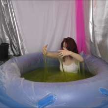 CandyCustard: Ari sneaks into the deep gunge pool after hours