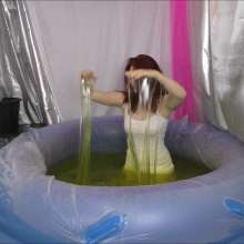 CandyCustard: Ari sneaks into the deep gunge pool after hours