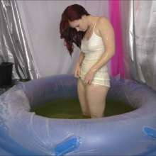 CandyCustard: Ari sneaks into the deep gunge pool after hours