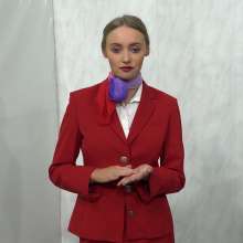 MostWam: Lila Air Hostess Dunk Tank Swim [Pantshow]