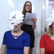 MostWam: Shaving Foam Pie Buzzers Emily,anna,sky,lila
