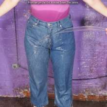 DungeonMasterOne: Langstonedale: Purity soaked with a hosepipe pushed down inside her jeans!