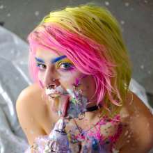 messyhot: Preview of Princess Jupiter's custom Pokeball cake shoot