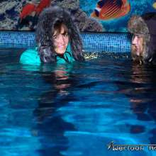 Tarzan: WetlookAdventure--2 wet girls In the pool